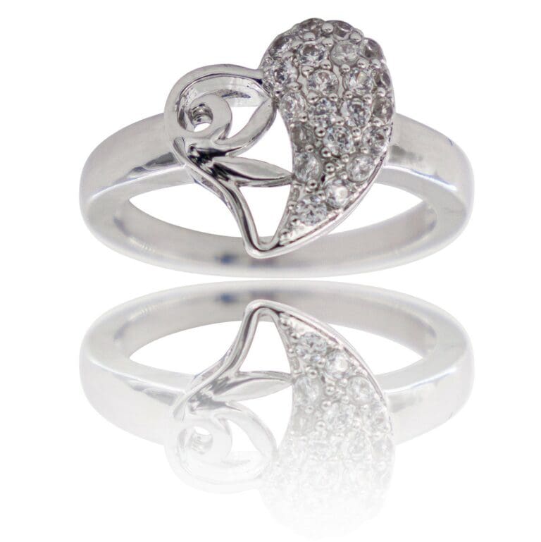 Coffret Bague Femme Rhodium Coeur TUCA