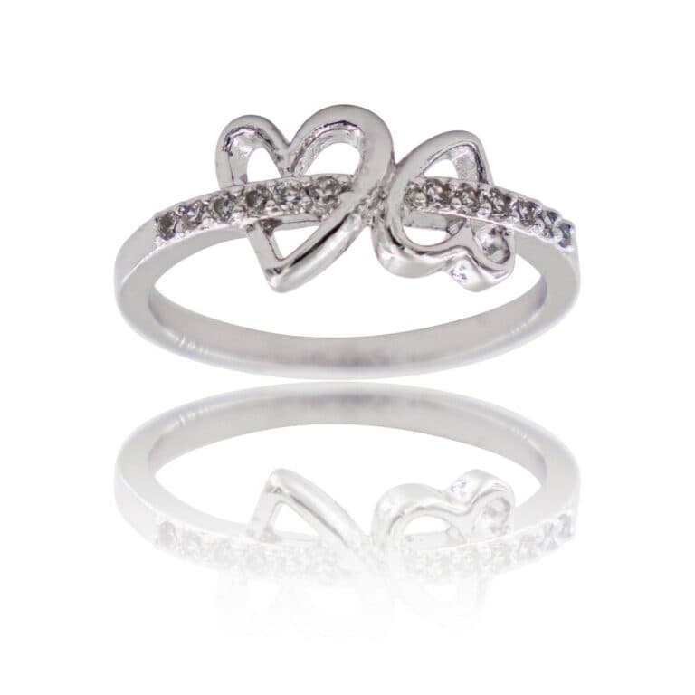 Coffret Bague Femme Rhodium Cœur ARWEN