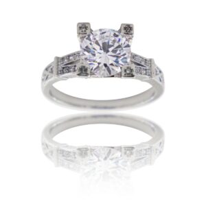 Coffret Bague Femme Rhodium ALCOR