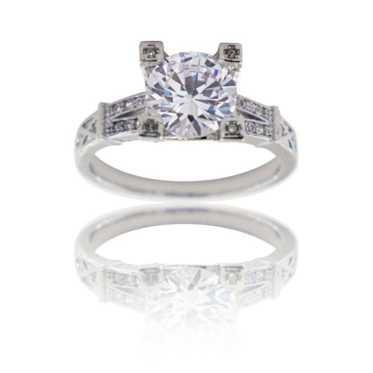 Coffret Bague Femme Rhodium ALCOR