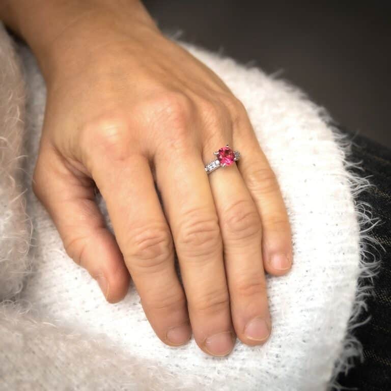 Coffret Bague Femme Rhodium HEZE