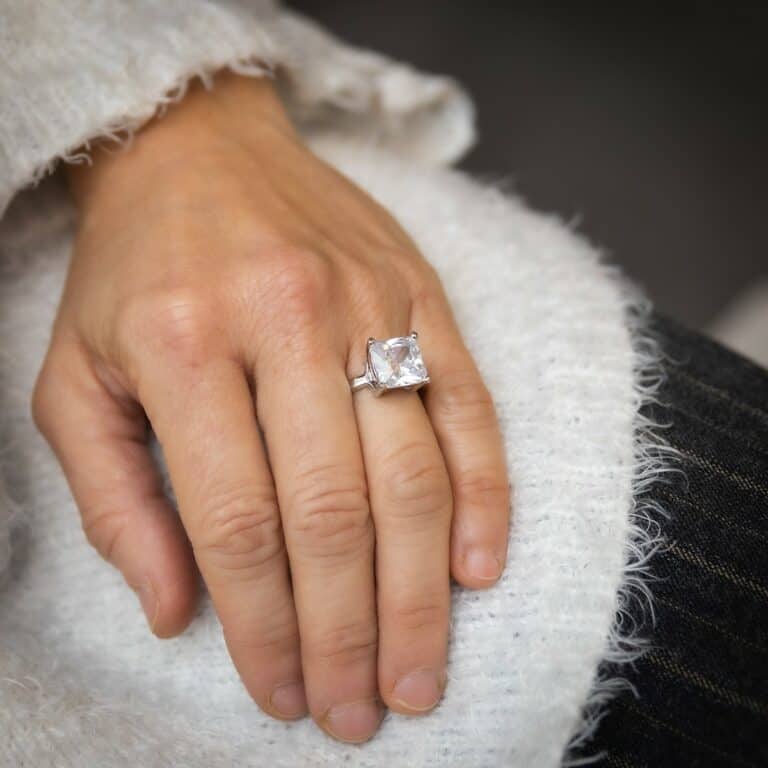 Coffret Bague Femme Rhodium CAELI