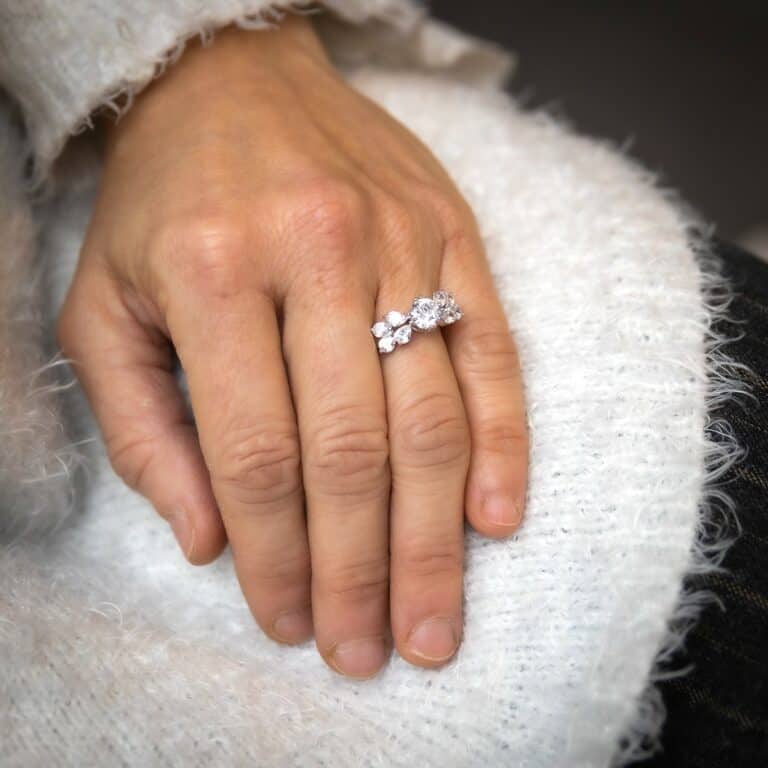 Coffret Bague Femme Rhodium NYX