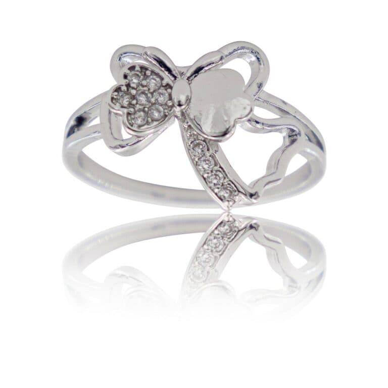 Coffret Bague Femme Rhodium Papillon KIRA