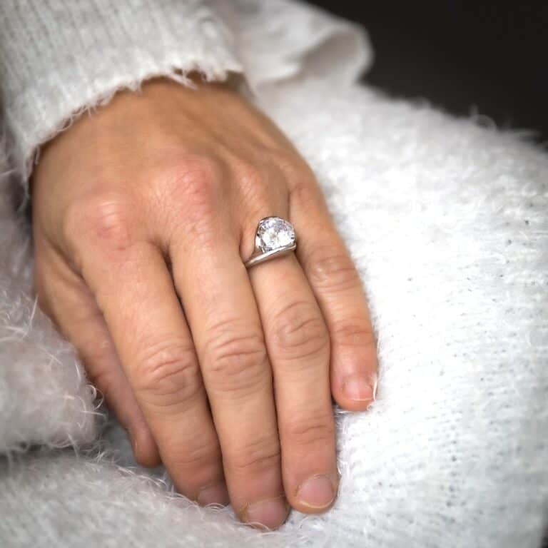 Coffret Bague Femme Rhodium NOMA