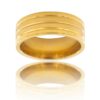 Bague Anneau Homme Acier Doré PAYA