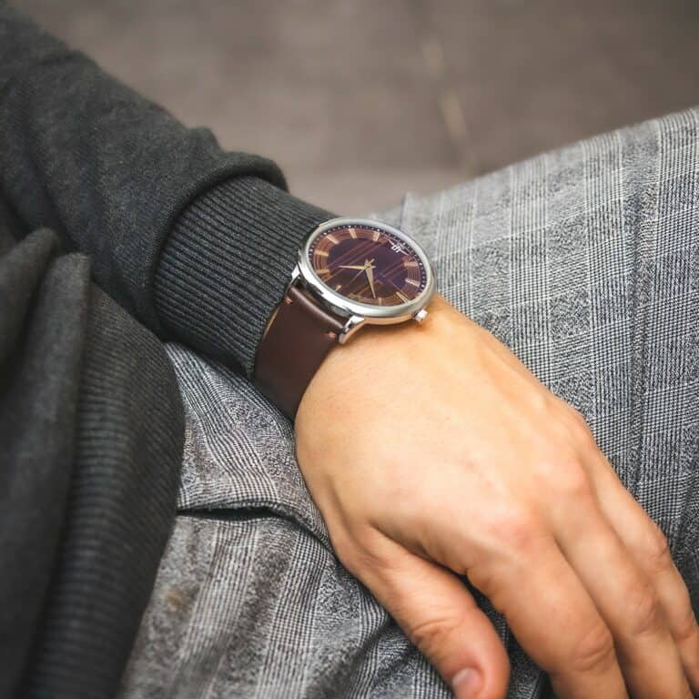 Belle Montre Homme Marron M. JOHN