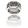 Coffret Bague Femme Acier strass