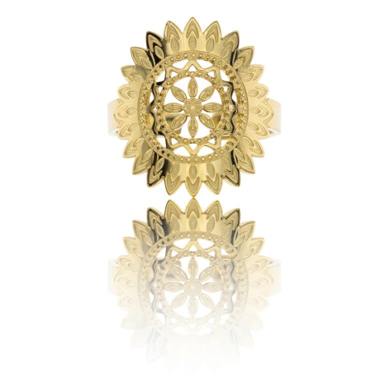 Coffret Bague Femme Ajustable Acier