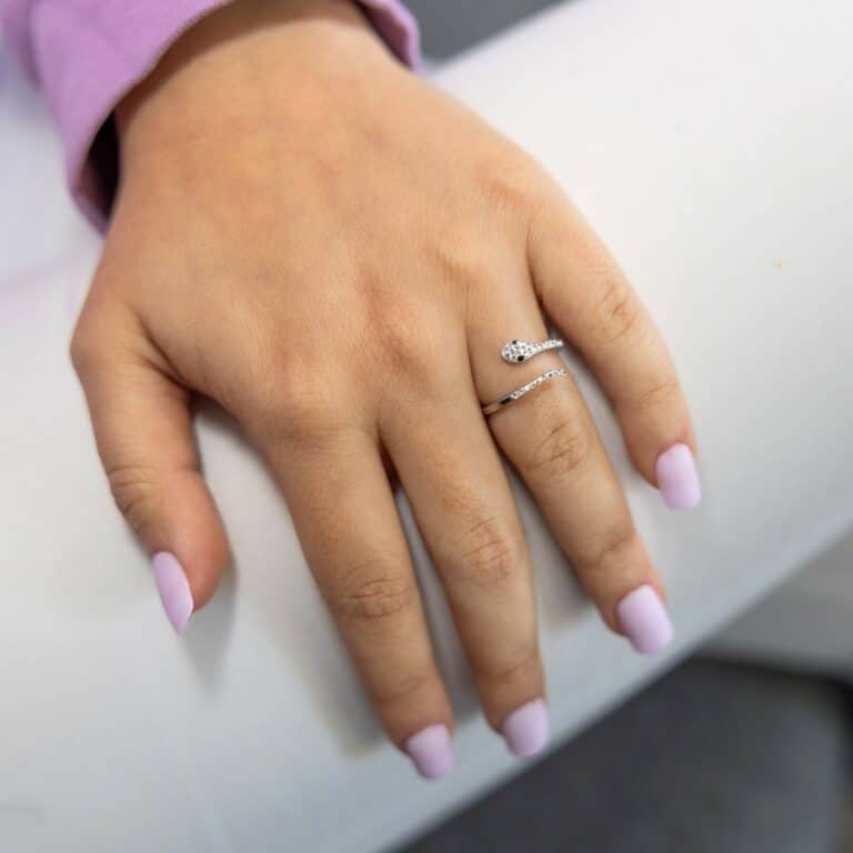 Coffret Bague Femme Serpent strass