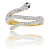 Coffret Bague Femme Serpent Strass