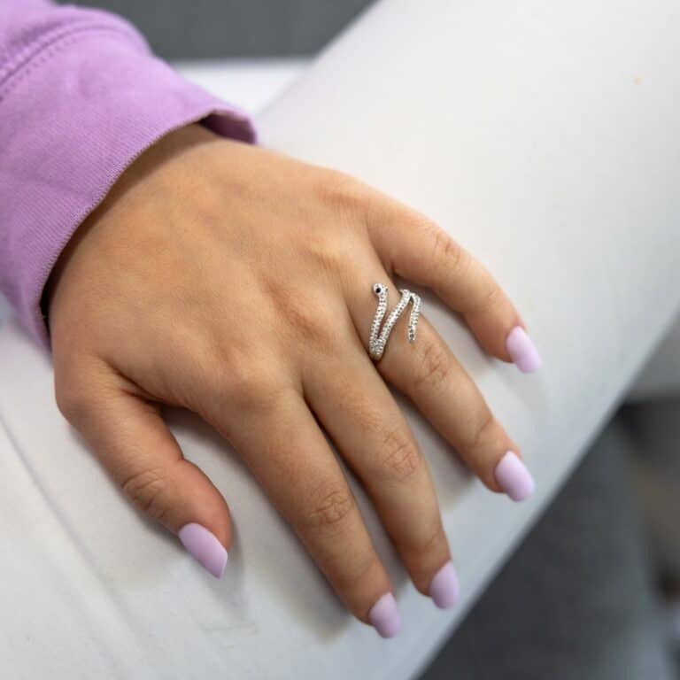 Coffret Bague Femme Serpent strass