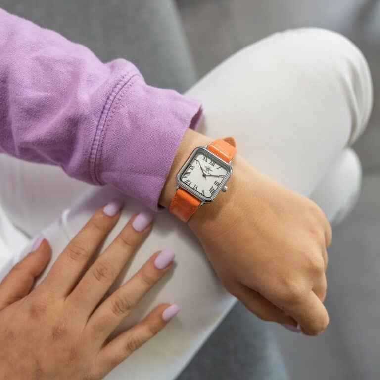 Coffret Montre Femme Orange M. JOHN