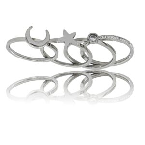 Coffret Quatre Bagues Strass Femme STELLA