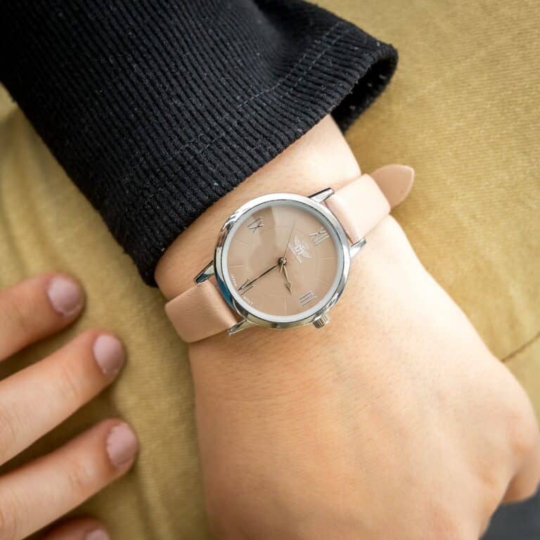 Montre Pour Femme Rose Beige M. JOHN