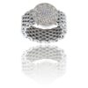 Bague Femme Mailles Strass DAPHNEE