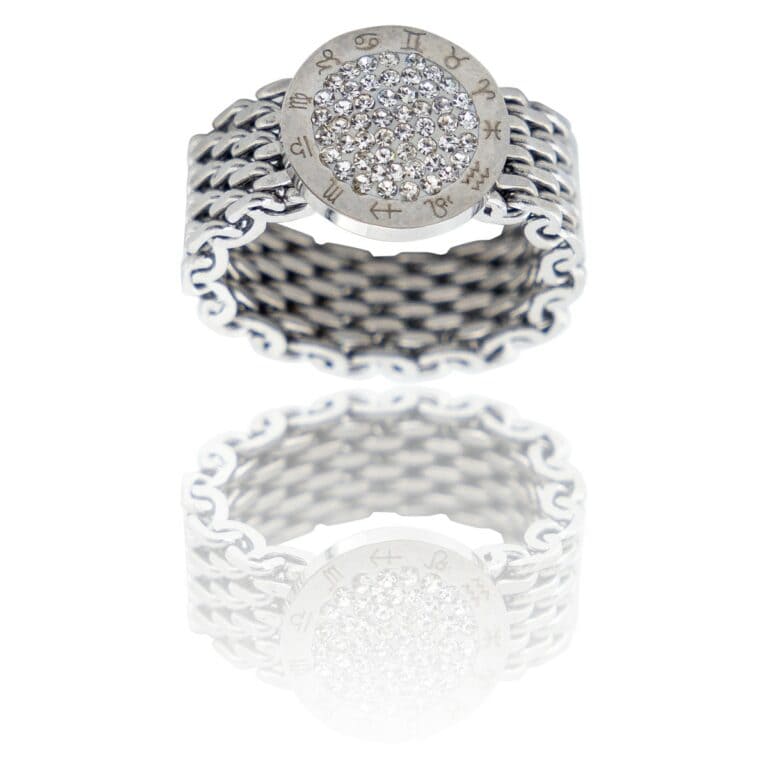 Bague Femme Mailles Strass DAPHNEE