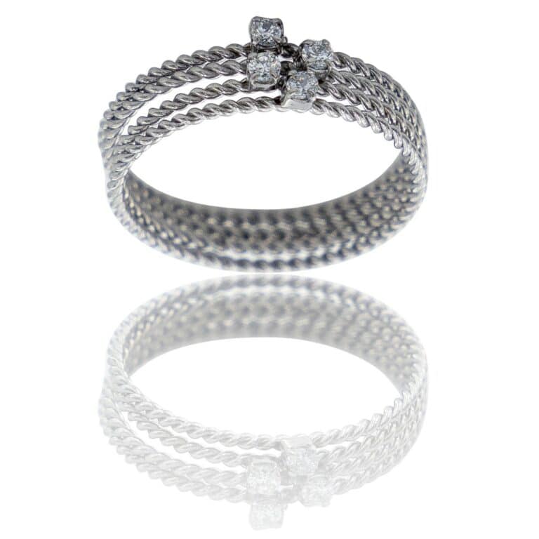 Quatre Bagues Femme Strass DAPHNEE