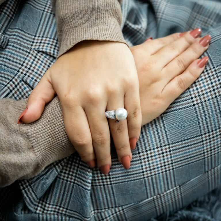 Bague Femme Perle Strass DAPHNEE