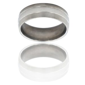 Bague Anneau Homme Acier