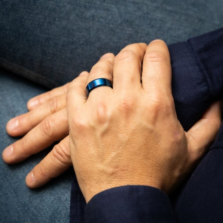 Bague Anneau Homme Acier