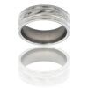 Bague Anneau Homme Acier