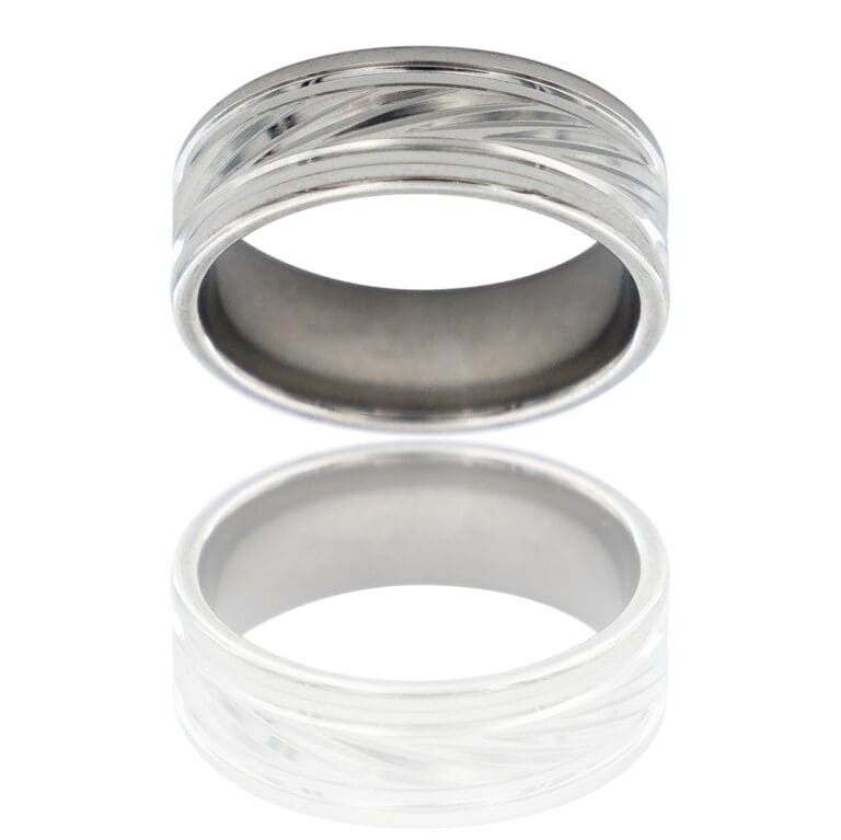 Bague Anneau Homme Acier