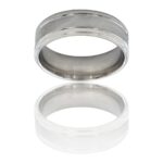 Bague Anneau Homme Acier