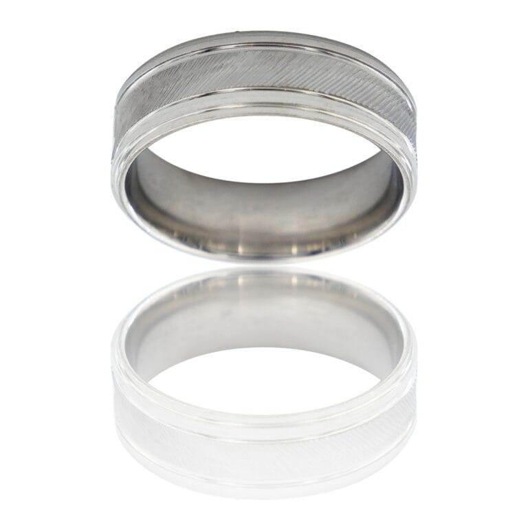 Bague Anneau Homme Acier