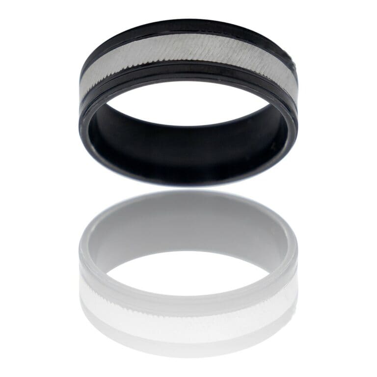 Bague Anneau Homme Acier