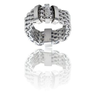 Bague Femme Mailles Strass DAPHNEE