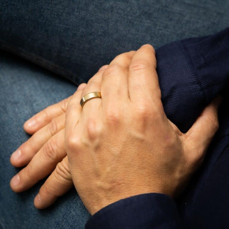 Bague Anneau Homme Acier