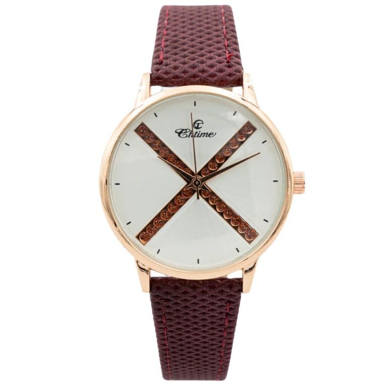 Montre Femme Violet Strass CHTIME