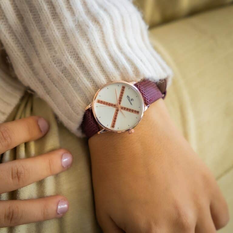 Montre Femme Violet Strass CHTIME