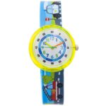 Montre Enfant Silicone Bleu Voiture CHTIME