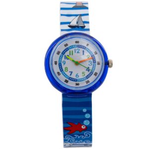 Montre Enfant Silicone Bleu Phare CHTIME