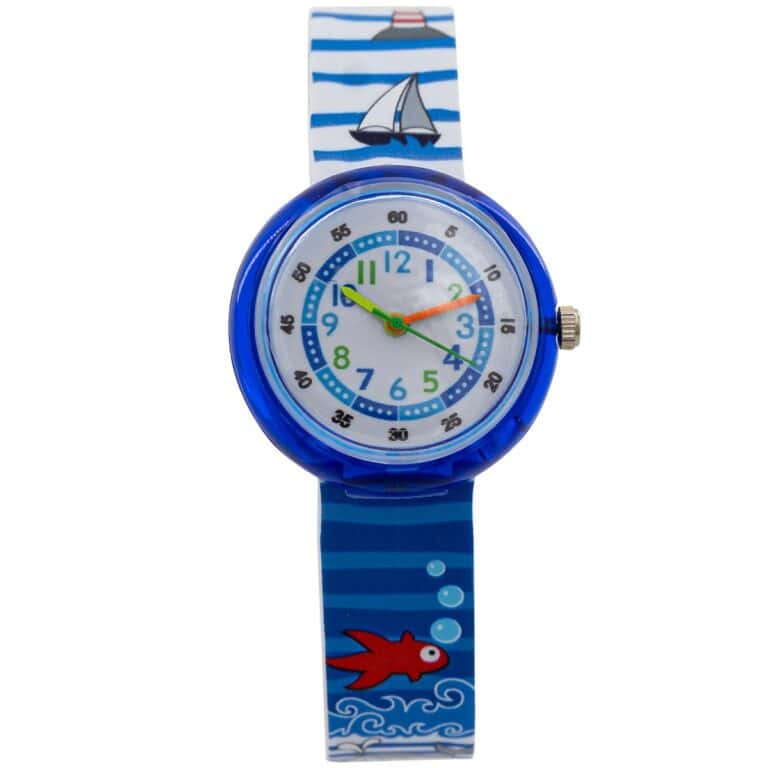 Montre Enfant Silicone Bleu Phare CHTIME