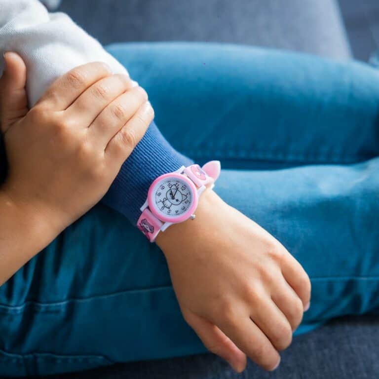 Montre Enfant Silicone Rose Chat CHTIME