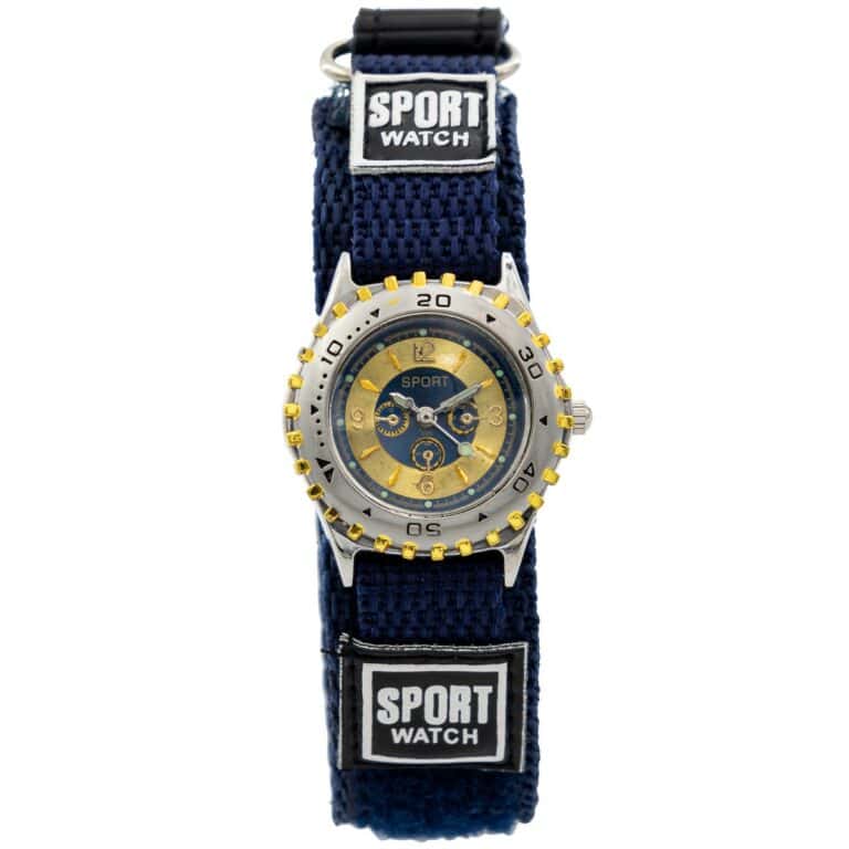 Montre Enfant Tissu Bleu CHTIME