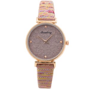 Montre Femme Rose Strass CHTIME