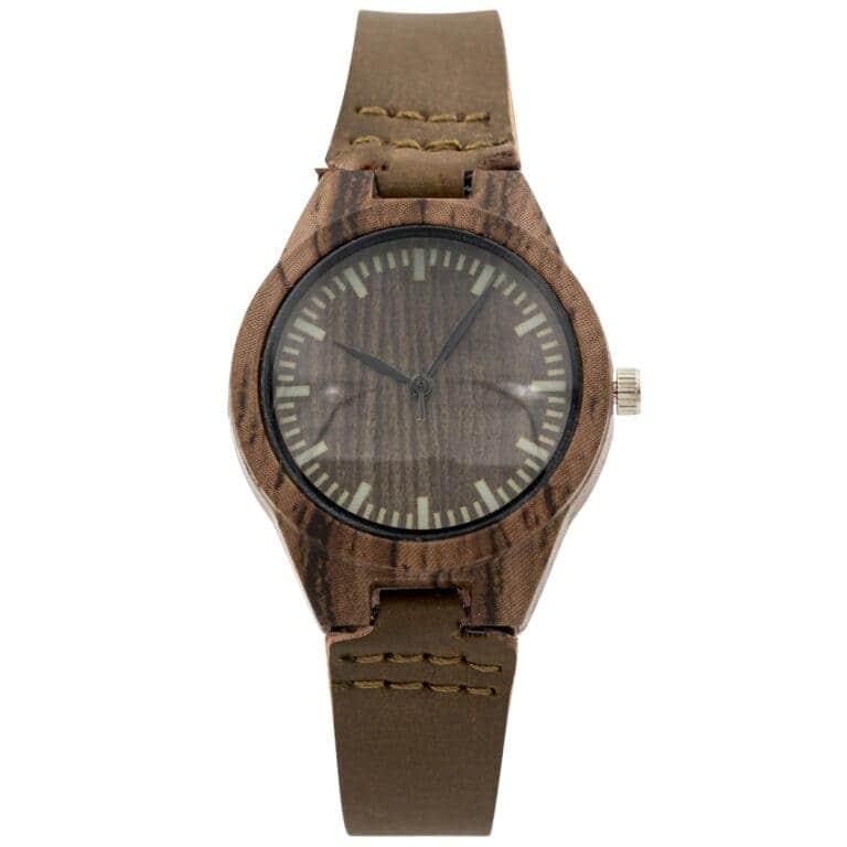 Montre Femme Chocolat Bois CHTIME