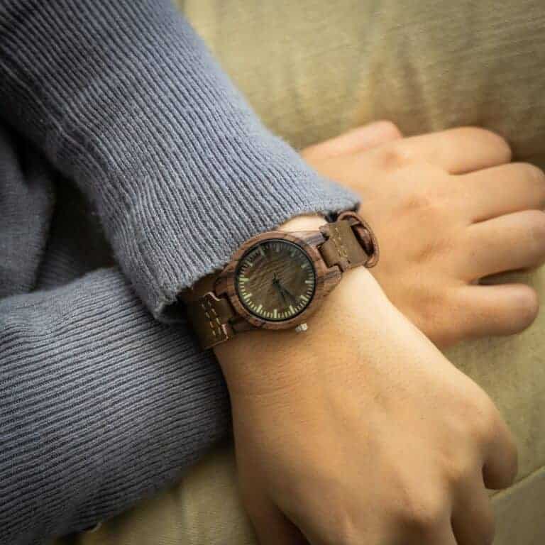 Montre Femme Chocolat Bois CHTIME