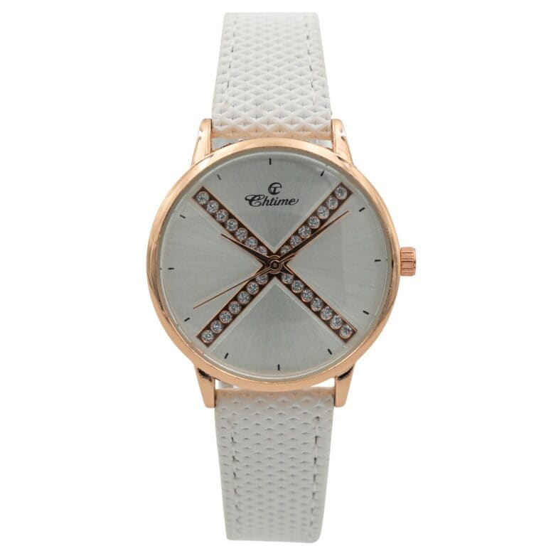 Montre Femme Blanc Strass CHTIME