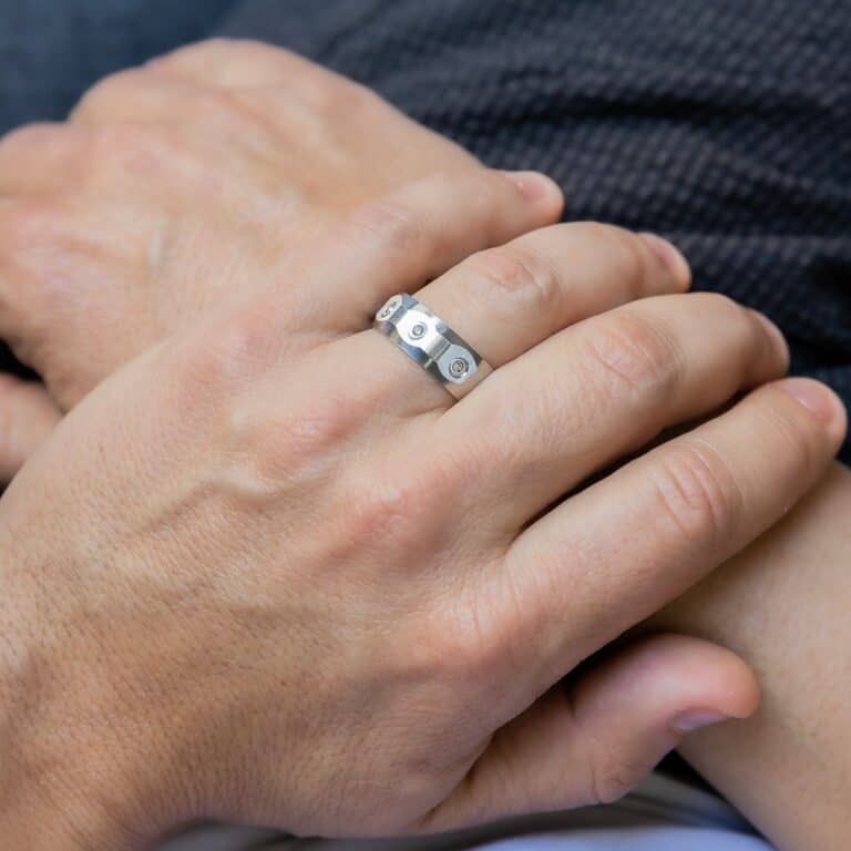 Bague Anneau pour Homme Acier QUERCUS