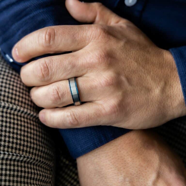 Bague Anneau Homme en Acier ACER