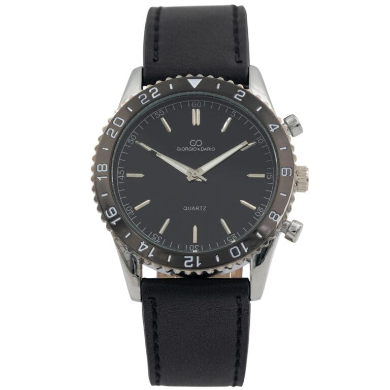 Montre pour Homme au Bracelet Noir GIORGIO