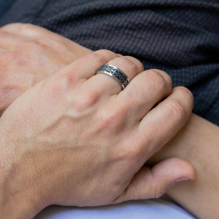 Bague Anneau Fashion pour Homme Acier FAGUS