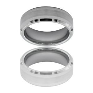 Belle Bague Anneau Homme Tungstène FIRCUS