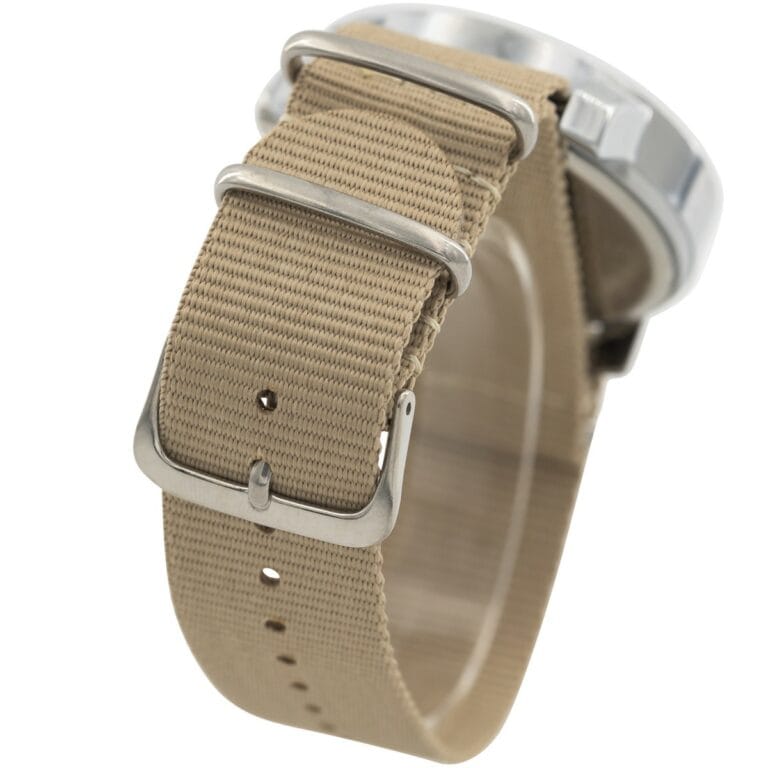 Jolie Montre Homme Tissu Beige GIORGIO