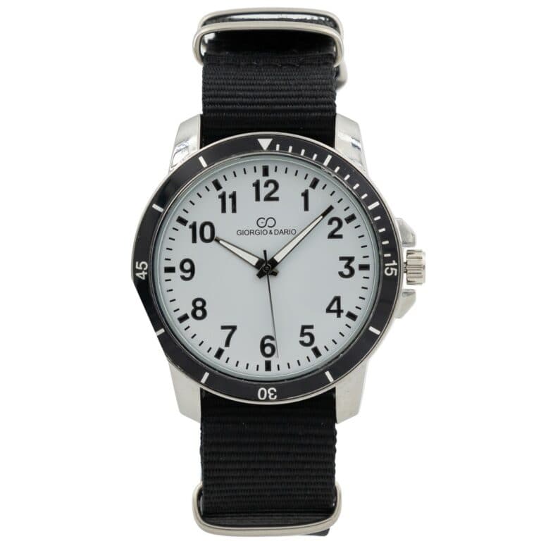 Votre Montre Homme en Tissu Noir GIORGIO
